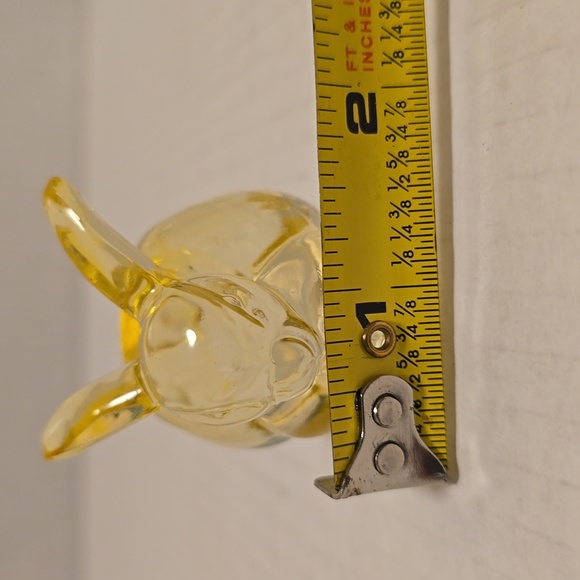 Yellow Glass Rabbit Candle Holder - Picture 11 of 16